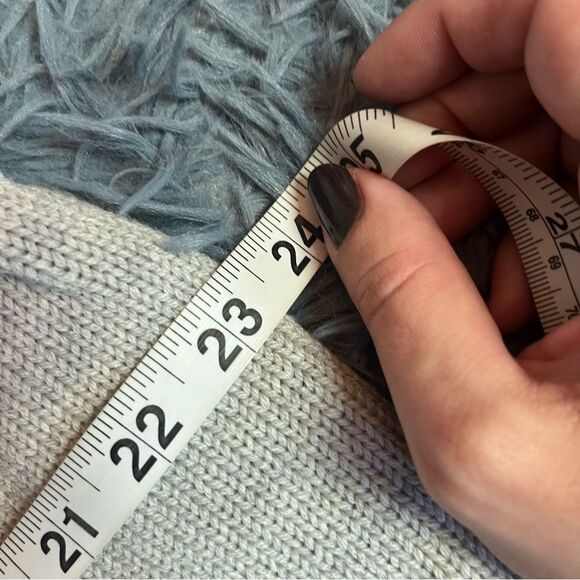 Eddie Bauer Gray Merino Wool V-Neck Sweater Size XXL - Picture 5 of 6